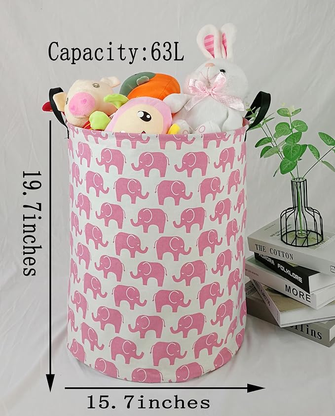Round Laundry Hamper Storage Basket Laundry Organizer Hamper Storage Bins - Image 7