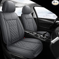 Pariitadin Leather Car Seat Covers Full Set, Waterproof Breathable Faux Leather by Pariitadin