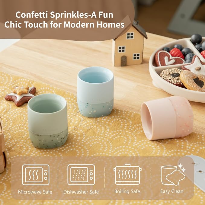 Moonkie Silicone Baby Cup 4 Months+ | Tiny Open Training Cup - Image 9