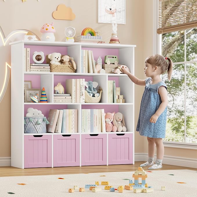 FINETONES Toy Storage Organizer, Kids Bookshelf - Image 6