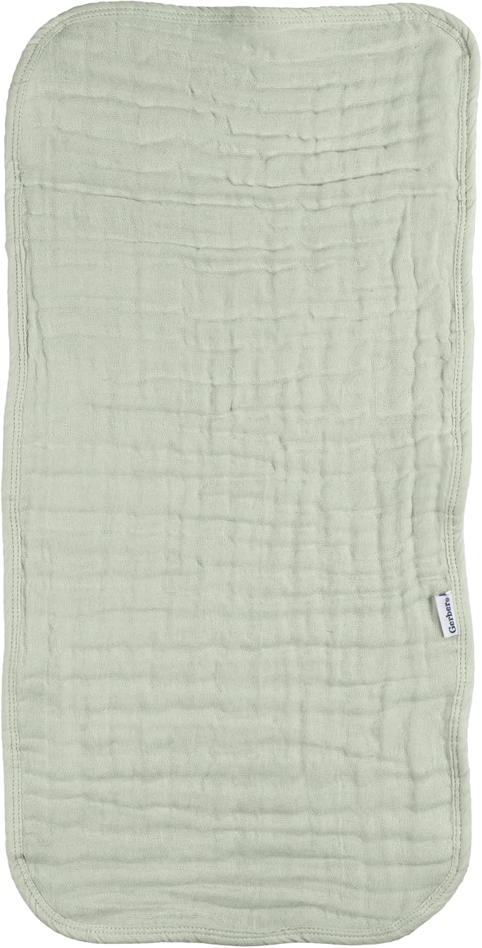 Gerber Baby Unisex Muslin Burp Cloths 5-Pack, Large Size 20" x 10" - Image 6