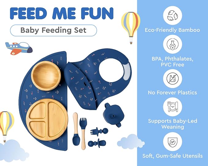 Bamboo Baby Feeding Set for Infants & Toddlers - Image 3