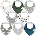 8-Pack Organic Baby Bandana Bibs by KeaBabies