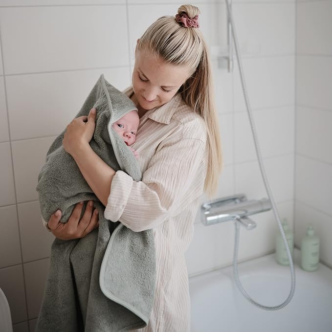 mushie Baby Hooded Towel | Organic Cotton - Image 3