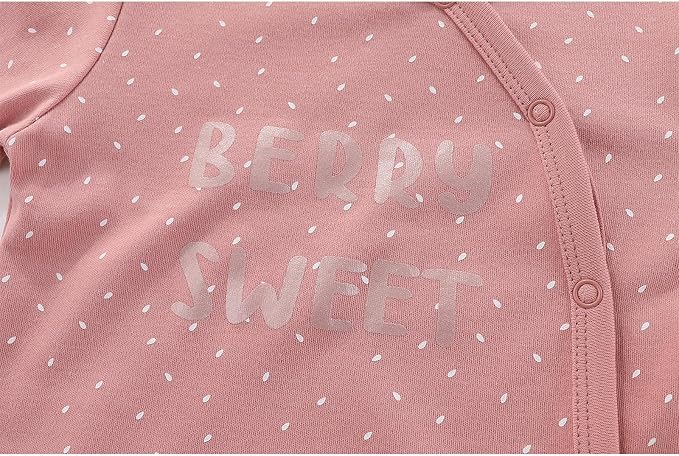 Unisex Baby Boy Girl Footies Rompers Cotton Long Sleeve 3 Pack Infant Jumpsuits - Image 2
