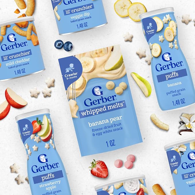 Gerber Stage 3 Baby Snacks, Truly Tropical Blend, Fruit & Veggie Melts - Image 9