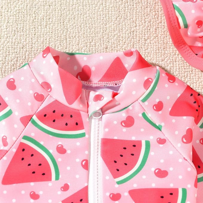 Aalizzwell Baby Girls Long Sleeve One Piece Swimsuit - Image 4