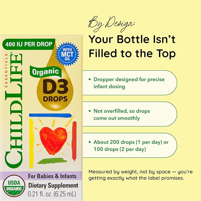 CHILDLIFE ESSENTIALS Organic Vitamin D3 Drops - Image 3