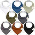 8-Pack Organic Baby Bandana Bibs by KeaBabies
