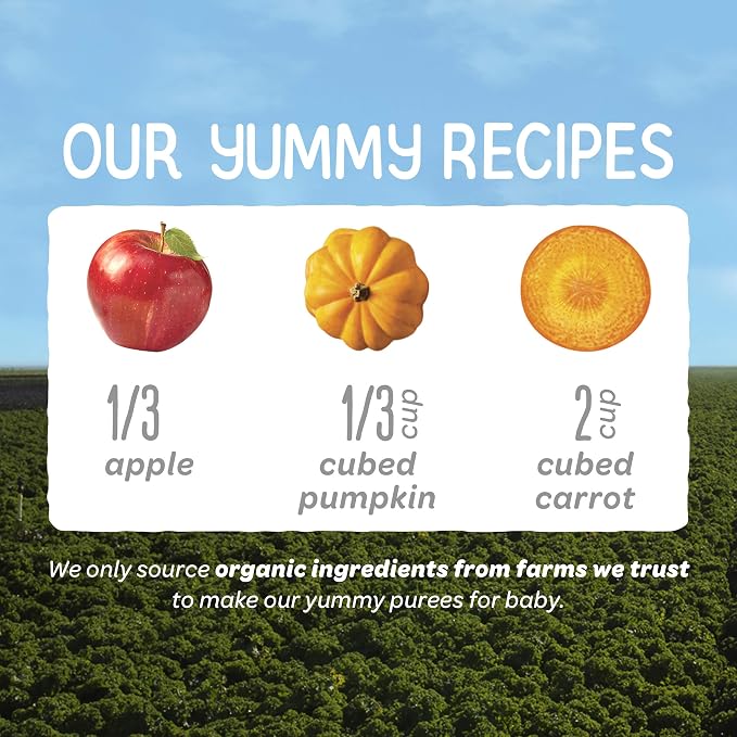 Happy Baby Organics Stage 2 Baby Food Pouches, Gluten Free, Vegan & Healthy - Image 4