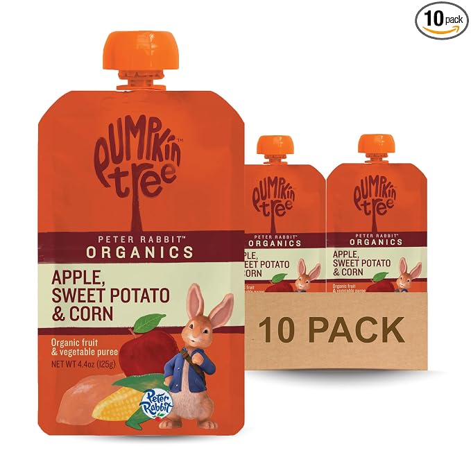 Pumpkin Tree Peter Rabbit Organics, Sweet Potato, and Corn, 4.4 Ounce by PumpkinTree