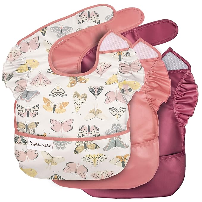 Tiny Twinkle Mess Proof Baby Bibs by TinyTwinkle