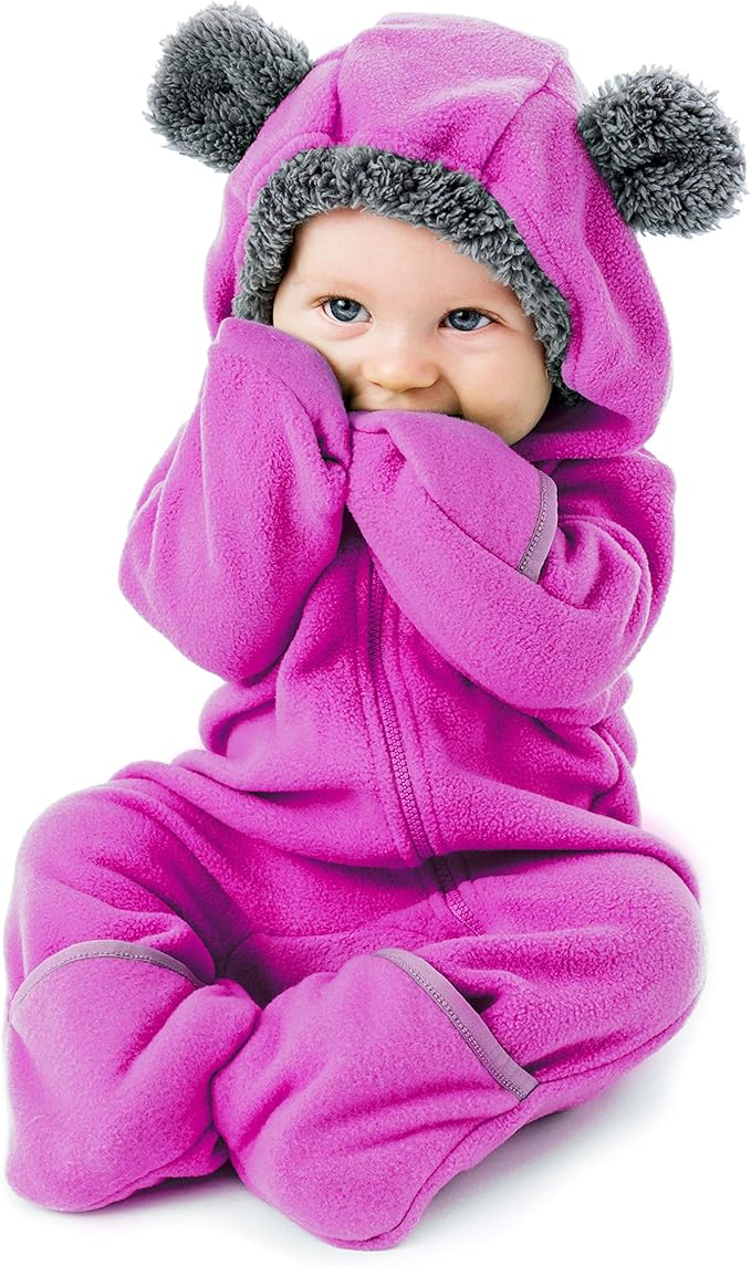 Cuddle Club Fleece Baby Bunting Bodysuit by CuddleClub