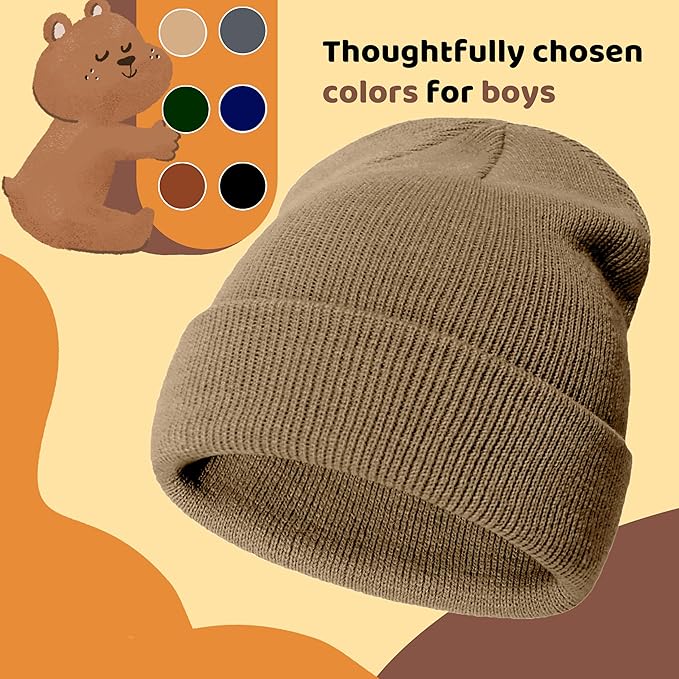 YMYDYFC Baby Beanie 3Pack Toddler Beanie Infant Knit Hat Baby Winter Hats - Image 6