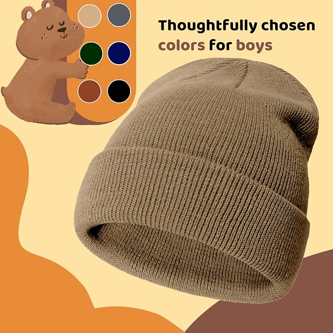YMYDYFC Baby Beanie 3Pack Toddler Beanie Infant Knit Hat Baby Winter Hats - Image 6