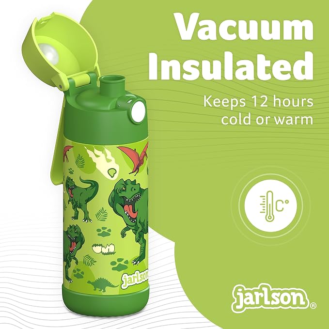 Jarlson® Mali Children's Water Bottle, Thermal Stainless Steel Water Bottle - Image 2