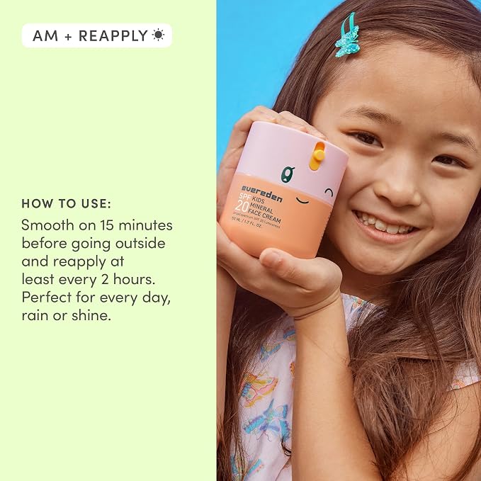 Evereden Kids Face Cream, 1.7 oz. | Fragrance-Free and Kids Face Lotion - Image 9