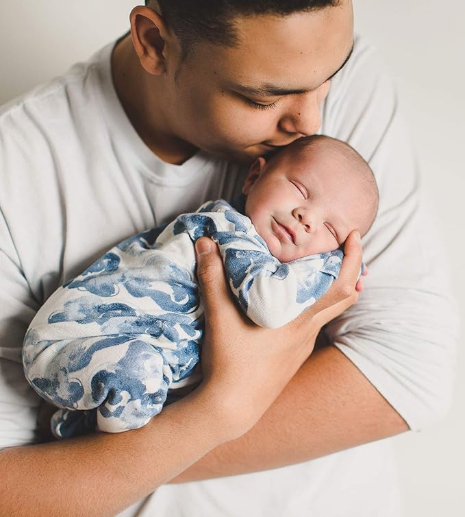 Burt’s Bees Baby Boys' One-Piece Sleep and Play 100% Organic Cotton PJs - Image 3
