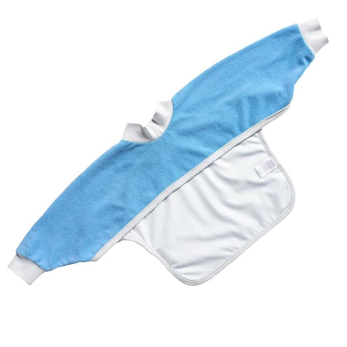 Kiddologic Bibit-all Baby Feeding Bib, Long Sleeves - Image 2