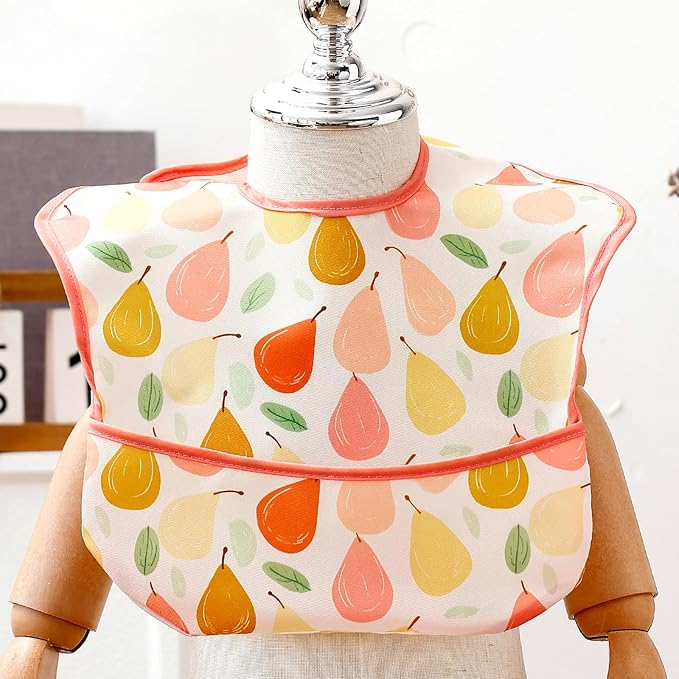 3-Pack Waterproof Baby Bibs for Eating - Image 2