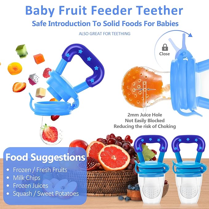 WAJIAYON Baby Fruit Feeder Pacifier | Infant Food Feeder Pacifier & Food - Image 3