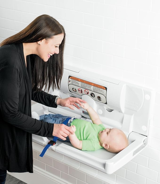 Foundations Classic Horizontal Wall-Mounted Baby Changing Station - Image 10