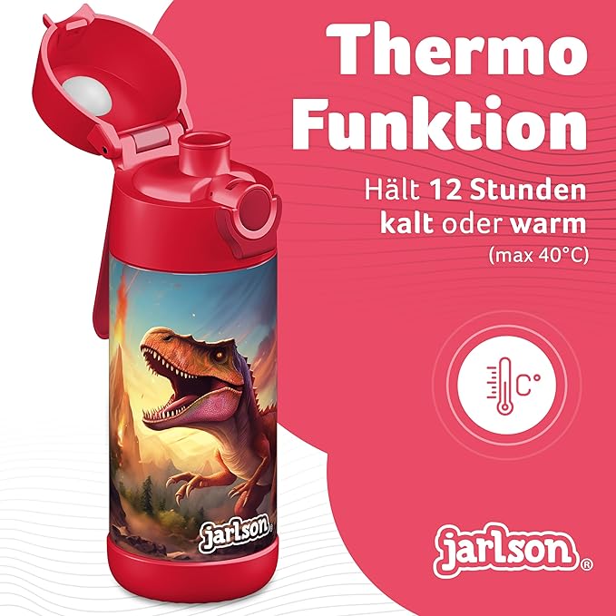 Jarlson® Mali Children's Water Bottle, Thermal Stainless Steel Water Bottle - Image 2