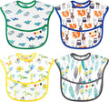 Accmor Baby Bibs, Waterproof Baby Toddler Bibs, Apron Smock Bib by Accmor