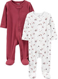 Simple Joys by Carter's unisex baby 2-pack 2-way Zip Textured Sleep and Play by SimpleJoysbyCarters