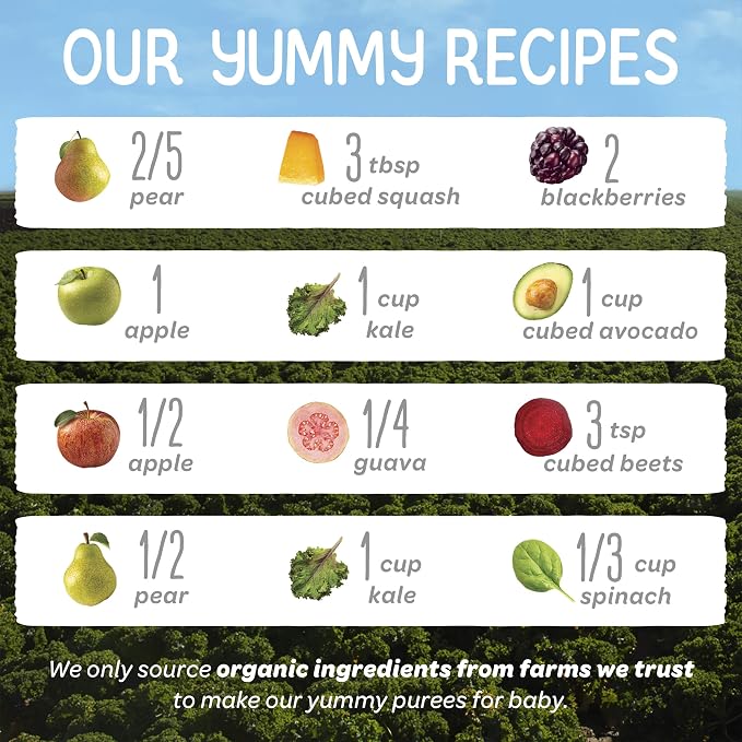 Happy Baby Organics Stage 2 Baby Food Pouches, Gluten Free, Vegan & Healthy - Image 4