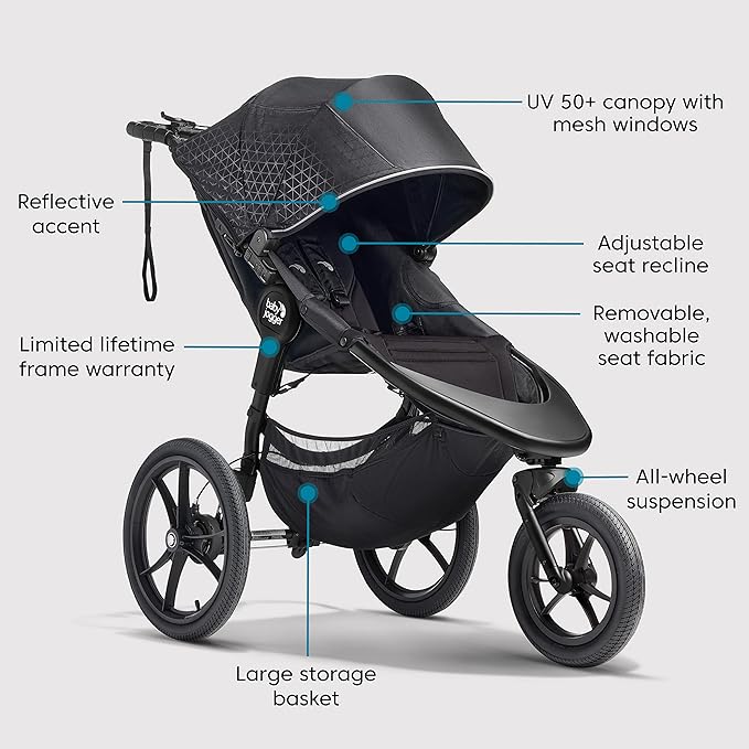 Baby Jogger Summit X3 3-Wheel Jogging Stroller - Image 6
