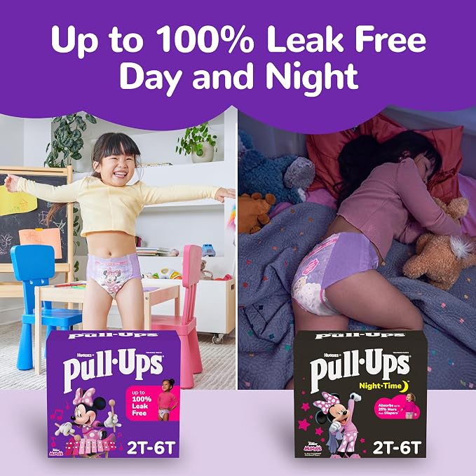 Pull-Ups Girls' Nighttime Potty Training Pants, Training Underwear, 68 Ct - Image 10