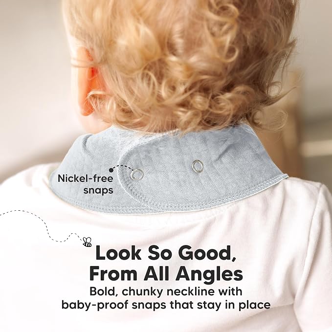KeaBabies 8-Pack Bandana Bibs for Baby Girls, Boys - Image 8