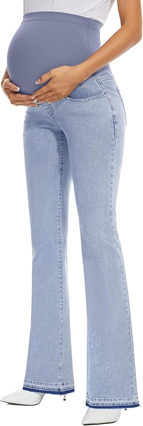 GLAMIX Women's Stretch Maternity Bootcut Jeans - Image 3