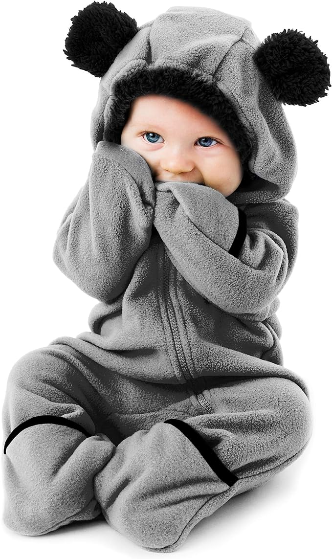 Cuddle Club Fleece Baby Bunting Bodysuit by CuddleClub