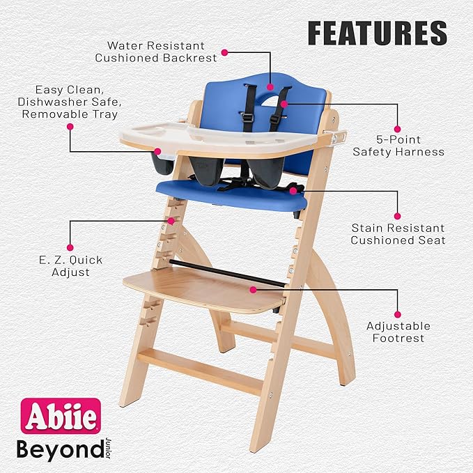 Abiie Beyond Junior Wooden High Chair - Image 2