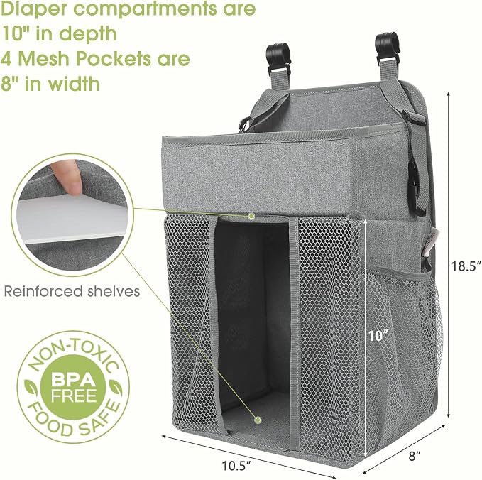 Maliton Changing Table Diaper Organizer - Image 5