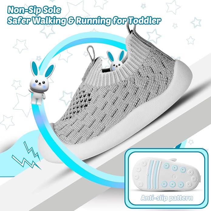 Baby Walking Shoes Toddler Girl Boy Soft Sole Breathable Cotton Canvas Shoes - Image 3