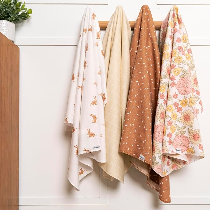 Gerber Unisex Baby 100% Cotton Flannel Receiving Blankets 30x30 Inches - Image 4