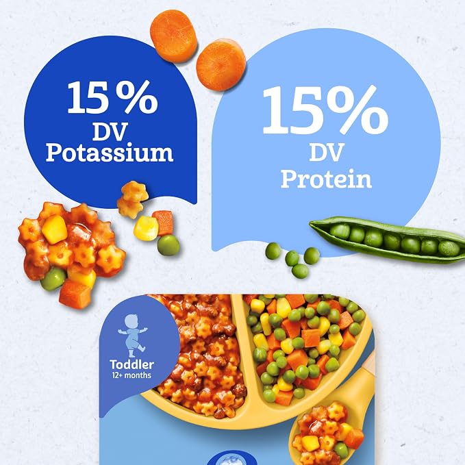 Gerber Toddler Food, Pasta Stars in Meat Sauce, Mealtime - Image 4