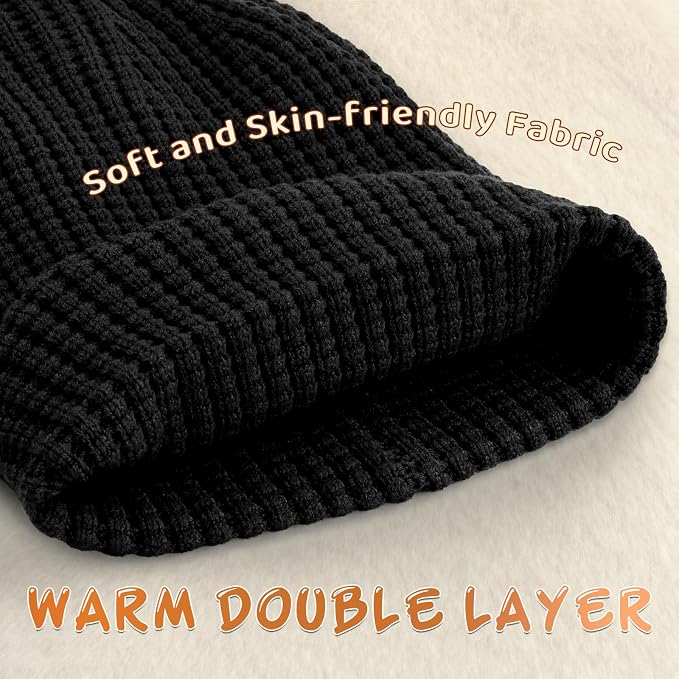 Toddler Beanie Baby Beanies for Kids Boys Winter Hat Girl Cute Kintted Beanie - Image 3