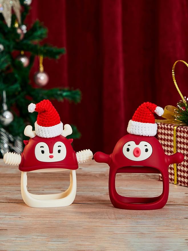 Baby Christmas Stocking Stuffers-Smily Mia Penguin Buddy and Reindeer 2 in 1 - Image 3