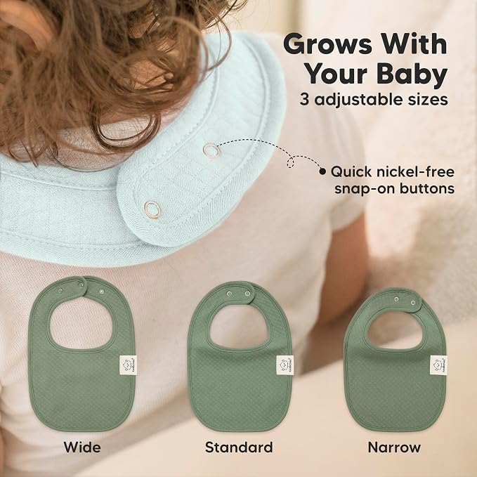 KeaBabies 8-Pack Organic Baby Bibs - Image 5