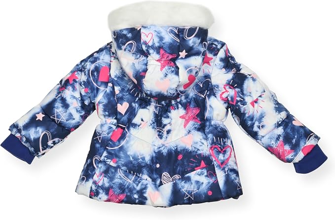 Arctic Quest Little Girls Bib Snow Pants and Ski Jacket Water-Resistant Snowsuit - Image 2