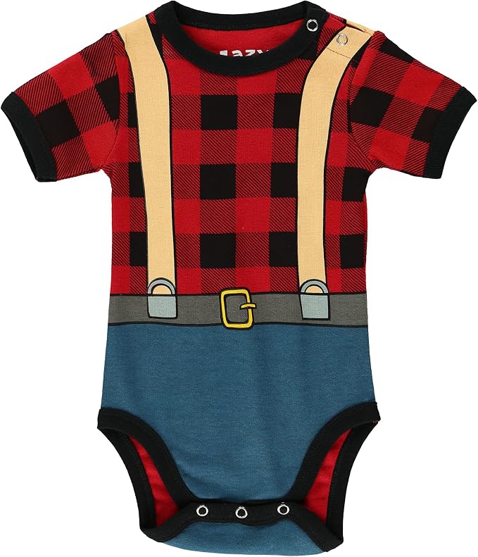Lazy One Cute Unisex Baby Bodysuit, Cute Animal Designs, 6-18 Months by LazyOne