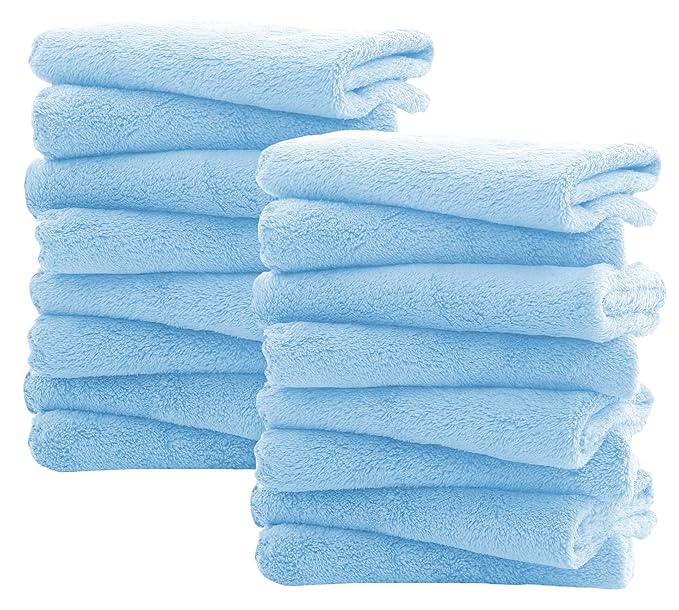 16 Pack Burp Cloths for Baby by Spotted+Play