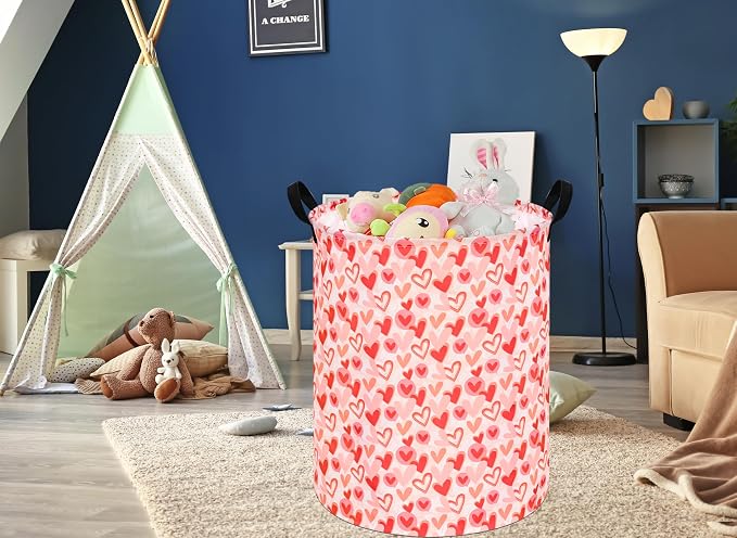 Round Laundry Hamper Storage Basket Laundry Organizer Hamper Storage Bins - Image 4