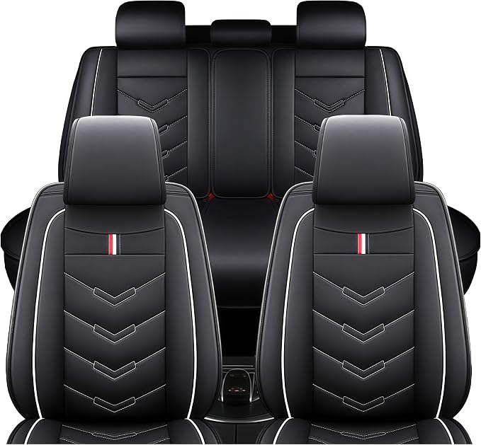 Leather Car Seat Covers Fit for LR Range Rover 2022-2025, 5 Seater Waterproof by TENDER+GLOW