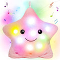 Cuteoy 13" Musical Pink Star Plush Pillow Glowing Twinkle Night Light Stuffed by Cuteoy