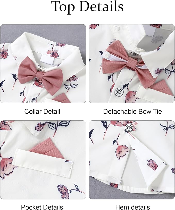 nilikastta Boy Suit Toddler Boy Outfit Boy Dress Shirt - Image 5